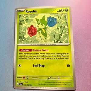 roselia - 008/162 (common) — pokemon: temporal forces